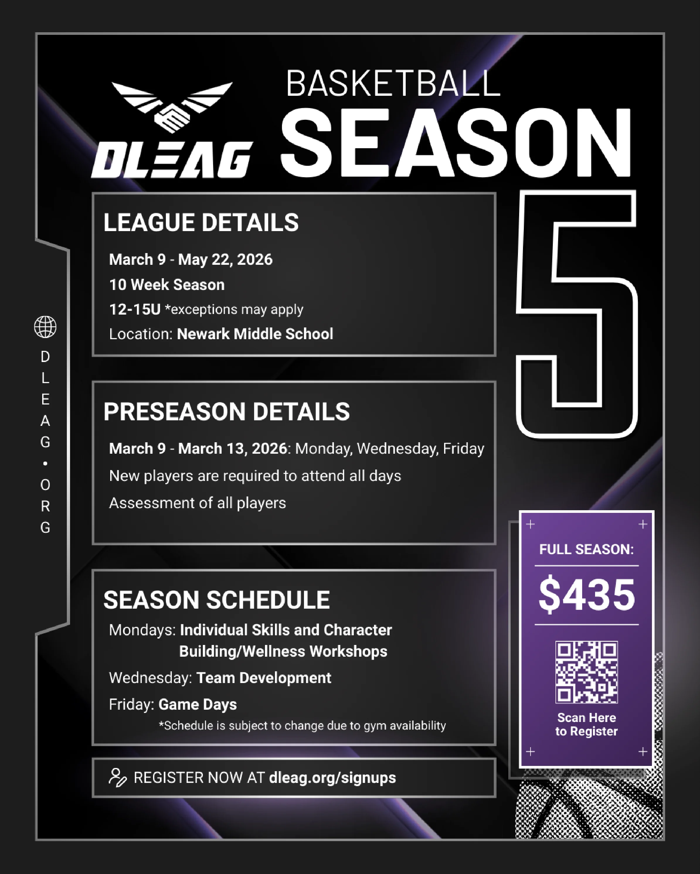 Season 5 Basketball Flyer